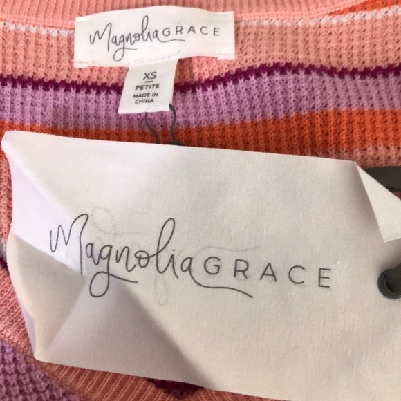 NWT Stitch Fix Magnolia Grace stripe thermal top - Picture 4 of 6